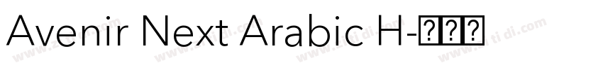 Avenir Next Arabic H字体转换
